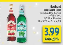 diska Nordbrand nordhausen aure kirsch likör Angebot