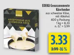 diska Edeka genussmomente käsefondue Angebot