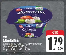 E-Center Zott zottarella minis Angebot