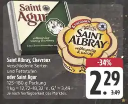 E-Center Saint albray, chavroux oder saint agur käse Angebot