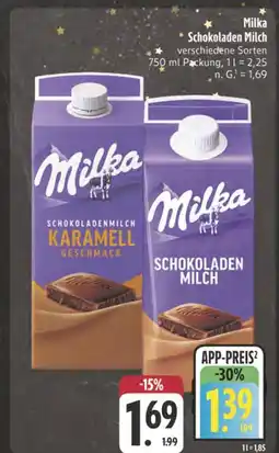 E-Center Milka schokoladenmilch karamell geschmack Angebot
