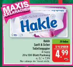 Marktkauf Hakle sanft & sicher toilettenpapier Angebot