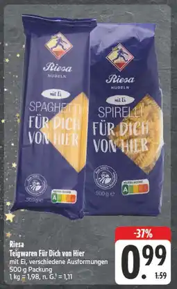 E-Center Riesa spaghetti für dich von hier Angebot