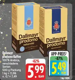 E-Center Dallmayr prodomo kaffee Angebot