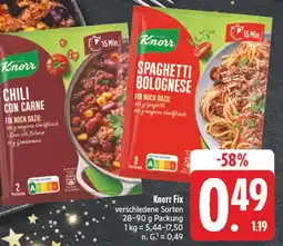 E-Center Knorr chili con carne Angebot