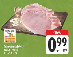 E-Center Schweinekotelett Angebot