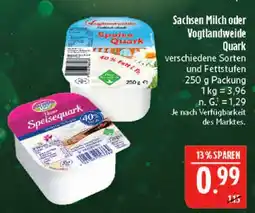 Marktkauf Sachsen milch speisequark Angebot