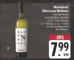 E-Center Wackerbarth elbterrassen weißwein Angebot