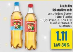 diska Almdudler kräuterlimonade zuckerfrei Angebot