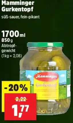 Thomas Philipps Mamminger Gurkentopf Angebot