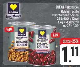 E-Center Edeka herzstücke braune linsen Angebot