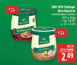 Marktkauf Ewu 1894 thüringer rotwurst Angebot