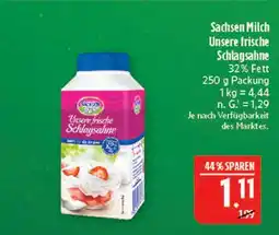 Marktkauf Sachsen milch unsere frische schlagsahne Angebot