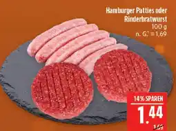 Marktkauf Hamburger patties Angebot