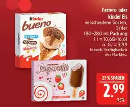 Marktkauf Ferrero kinder bueno eis Angebot