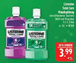 Marktkauf Listerine total care mundspülung Angebot