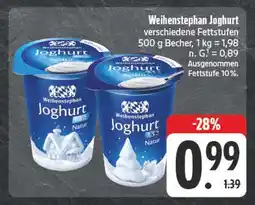 Edeka Weihenstephan joghurt Angebot