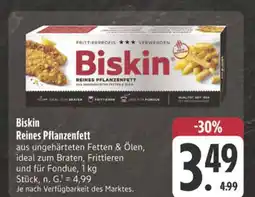 Edeka Biskin reines pflanzenfett Angebot