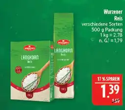 Marktkauf Wurzener langkorn reis Angebot