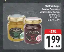 Edeka Wolfram berge tessiner senfsauce grüne feige Angebot