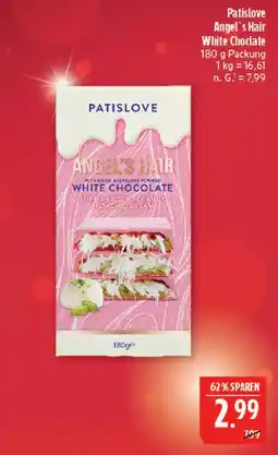 Marktkauf Patislove angel's hair white chocolate Angebot