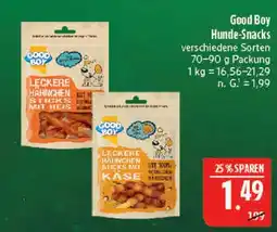 Marktkauf Good boy leckere hähnchen sticks mit reis Angebot