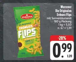 Edeka Wurzener die originalen erdnuss flips Angebot