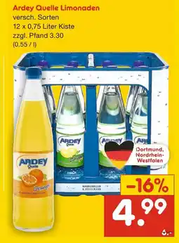Netto Marken-Discount Ardey quelle limonaden Angebot