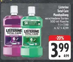 Edeka Listerine total care mundspülung Angebot
