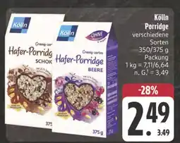 Edeka Kölln hafer-porridge schoko Angebot