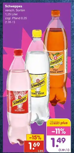 Netto Marken-Discount Schweppes softdrinks Angebot