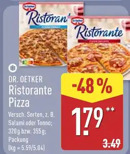 Aldi Nord Dr. oetker ristorante pizza salami Angebot