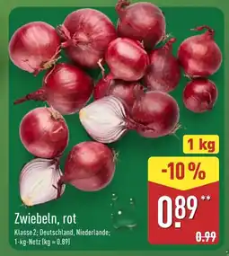 Aldi Nord Zwiebeln, rot Angebot