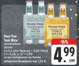 Edeka Fever-tree elderflower tonic water Angebot