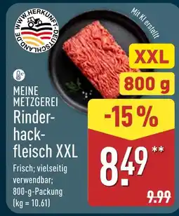 Aldi Nord Meine metzgerei rinderhackfleisch xxl Angebot