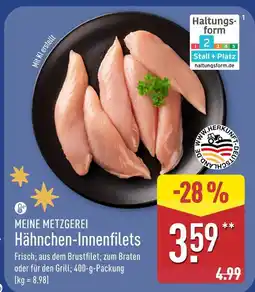 Aldi Nord Meine metzgerei hähnchen-innenfilets Angebot