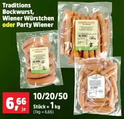 Thomas Philipps Traditions Bockwurst, Wiener Würstchen oder Party Wiener Angebot