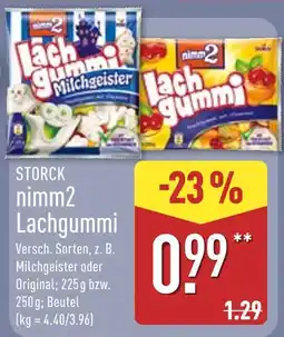 Aldi Nord Storck nimm2 lachgummi milchgeister Angebot