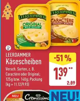 Aldi Nord Leerdammer käsescheiben original Angebot