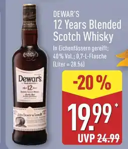 Aldi Nord Dewar's 12 years blended scotch whisky Angebot