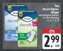Edeka Tena discreet hygiene-einlagen Angebot