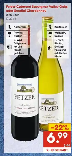 Netto Marken-Discount Fetzer cabernet sauvignon valley oaks Angebot