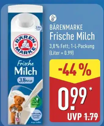 Aldi Nord Bärenmarke frische milch Angebot