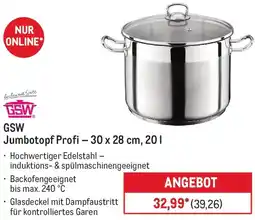 METRO GSW Jumbotopf Profi Angebot