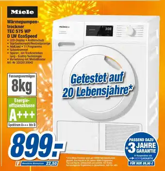 expert Techno Land Miele Warmepumpentrockner EcoSpeed | TEC 575 WP D LW Angebot