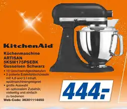 expert Techno Land KitchenAid Küchenmaschine ARTISAN 5KSM175PSEBK Gusseisen Schwarz Angebot