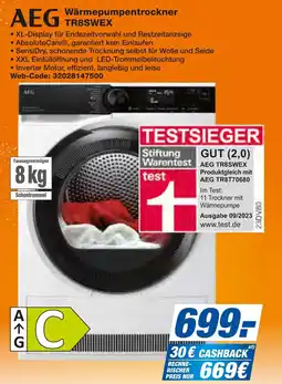 expert Techno Land AEG Wärmepumpentrockner TR8SWEX Angebot