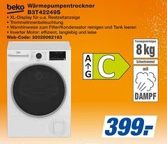 expert Techno Land beko Wärmepumpentrockner B3T42249S Angebot