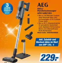 expert Techno Land AEG Akku- Handstaubsauger AP61AB21EX Angebot