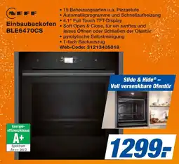 expert Techno Land NEFF Einbaubackofen BLE6470CS Angebot